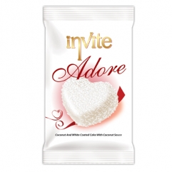 INVITE ADORE white coated with coconut cake 60gr