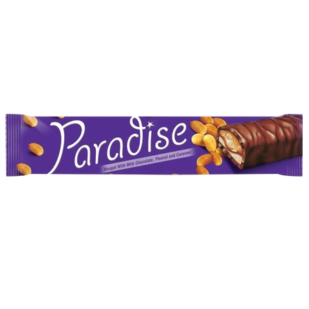 PARADISE caramel, nougat and peanuts bar 22gr
